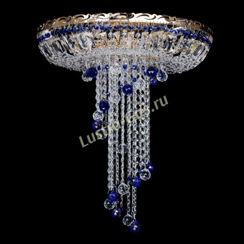 Люстра Диана №6 Шар 30 синяя в Саратове Гусь Хрустальный