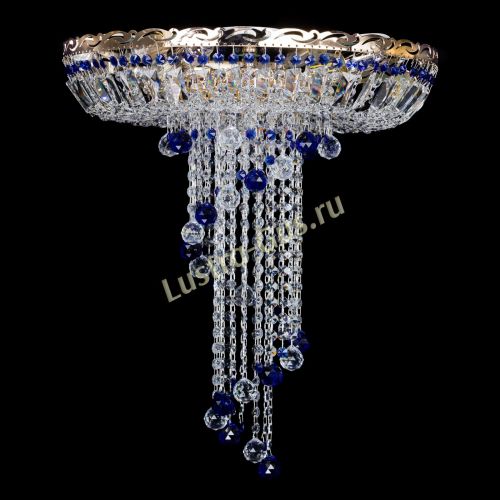 Люстра Диана №6 Шар 30 синяя в Саратове Гусь Хрустальный
