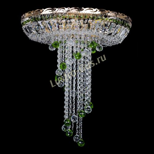 Люстра Диана №6 Шар 30 зеленая в Саратове Гусь Хрустальный