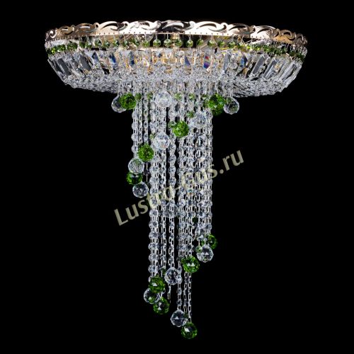 Люстра Диана №6 Шар 30 зеленая в Саратове Гусь Хрустальный