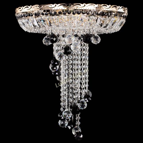 Люстра Диана №6 Шар 40 черная в Саратове Гусь Хрустальный