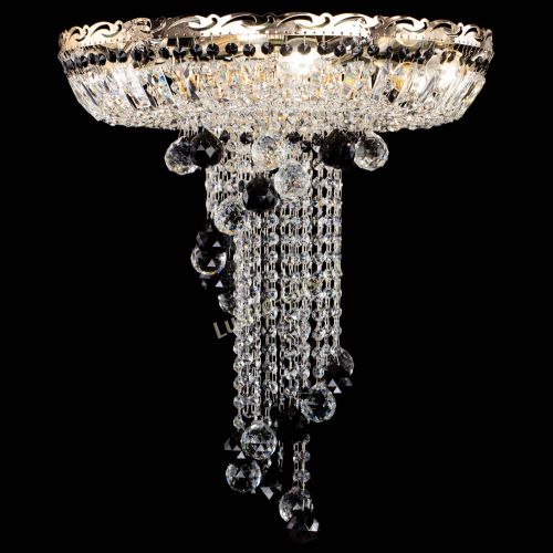 Люстра Диана №6 Шар 40 черная в Саратове Гусь Хрустальный