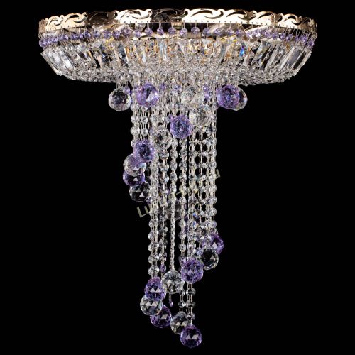 Люстра Диана №6 Шар 40 фиолетовая в Саратове Гусь Хрустальный