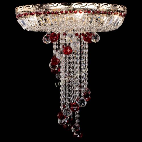 Люстра Диана №6 Шар 40 красная в Саратове Гусь Хрустальный