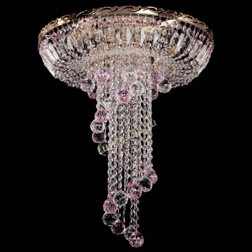 Люстра Диана №6 Шар 40 розовая в Саратове Гусь Хрустальный
