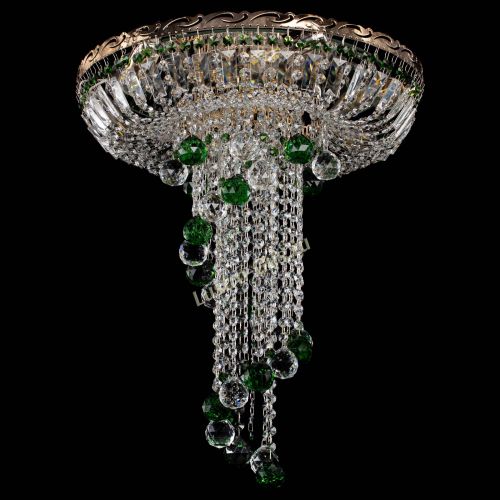 Люстра Диана №6 Шар 40 зеленая в Саратове Гусь Хрустальный