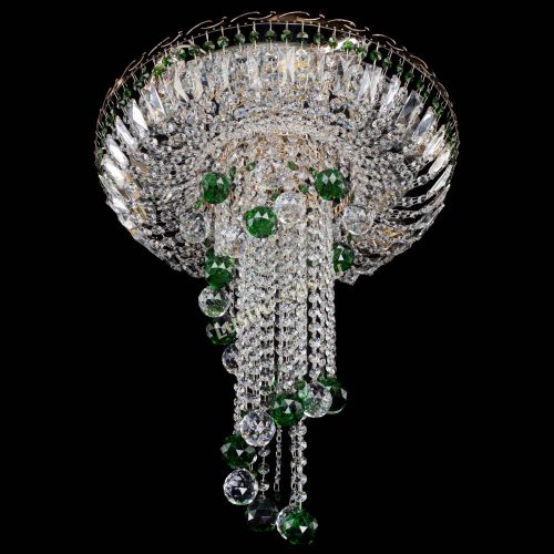 Люстра Диана №6 Шар 40 зеленая в Саратове Гусь Хрустальный