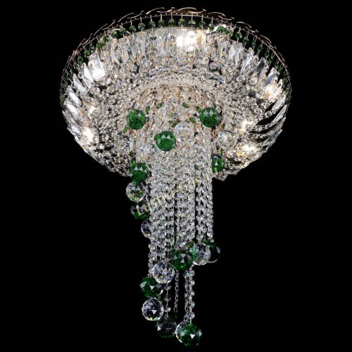 Люстра Диана №6 Шар 40 зеленая в Саратове Гусь Хрустальный