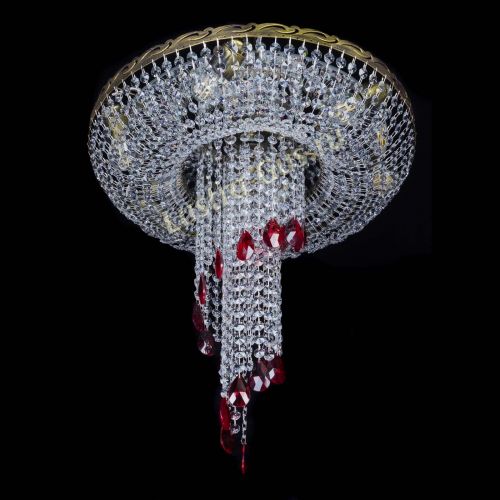 Люстра Диана №6 журавлик красная под бронзу в Саратове Гусь Хрустальный