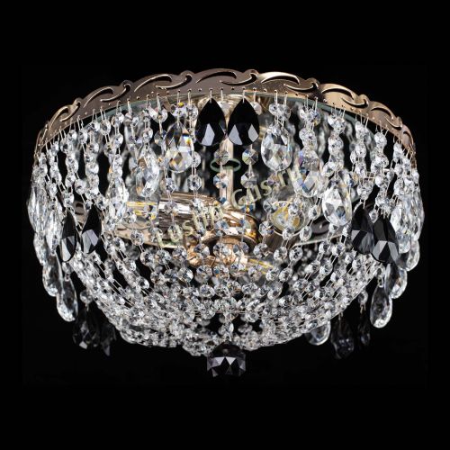 Люстра Диана журавлик черная в Саратове Гусь Хрустальный