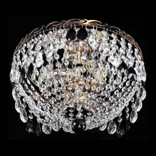 Люстра Диана журавлик черная в Саратове Гусь Хрустальный