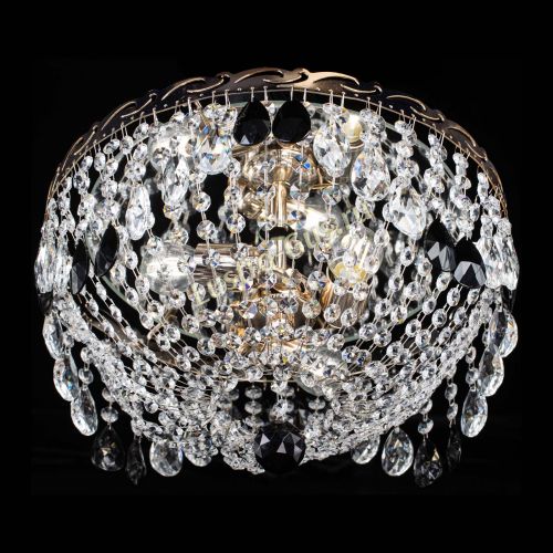 Люстра Диана журавлик черная в Саратове Гусь Хрустальный