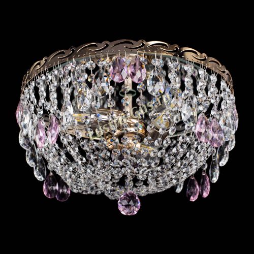 Люстра Диана журавлик розовая в Саратове Гусь Хрустальный