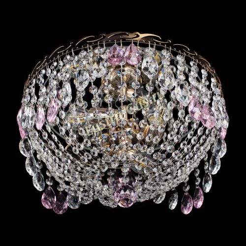 Люстра Диана журавлик розовая в Саратове Гусь Хрустальный