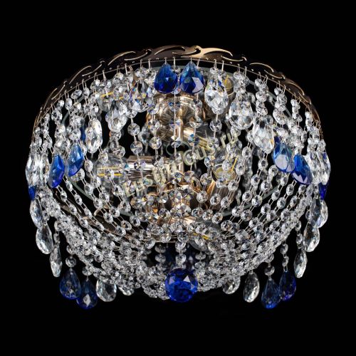 Люстра Диана журавлик синяя в Саратове Гусь Хрустальный