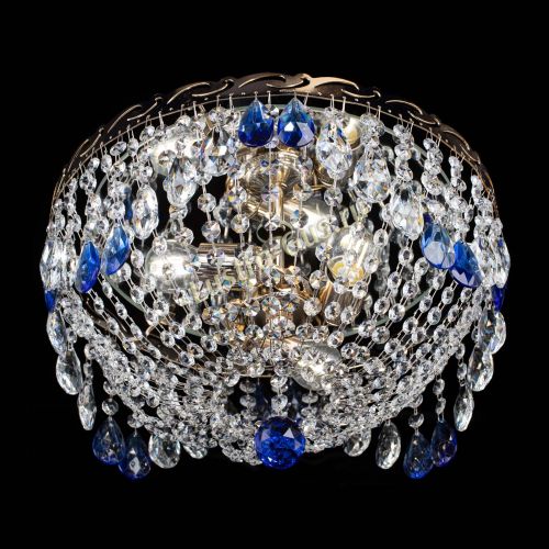 Люстра Диана журавлик синяя в Саратове Гусь Хрустальный