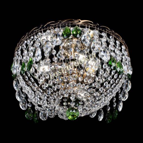 Люстра Диана журавлик зеленая в Саратове Гусь Хрустальный