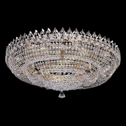 Люстра Двойное Кольцо Корона 700 мм в Саратове Гусь Хрустальный