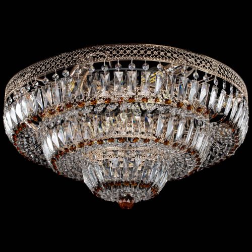 Люстра Двойное Кольцо Венеция чайная в Саратове Гусь Хрустальный