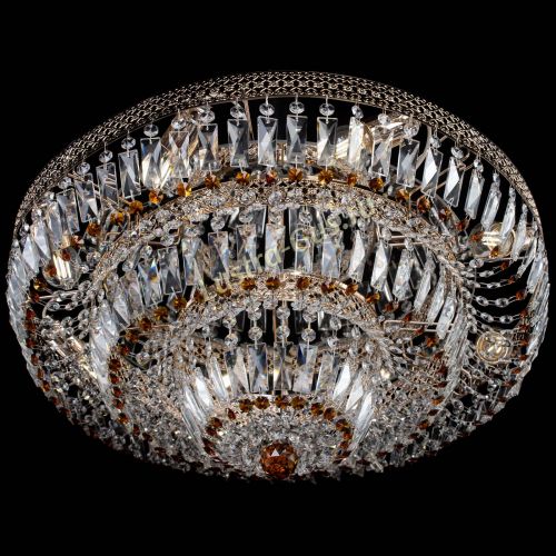 Люстра Двойное Кольцо Венеция чайная в Саратове Гусь Хрустальный