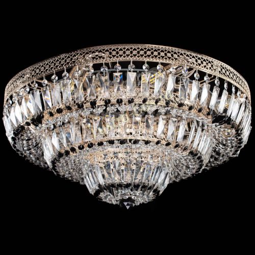 Люстра Двойное Кольцо Венеция черная в Саратове Гусь Хрустальный