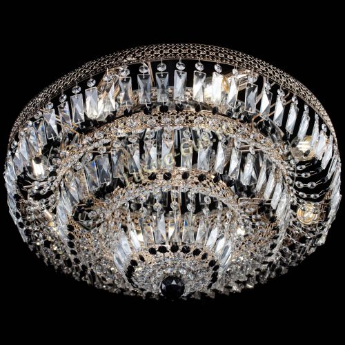 Люстра Двойное Кольцо Венеция черная в Саратове Гусь Хрустальный