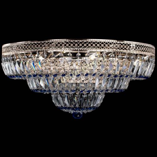 Люстра Двойное Кольцо Венеция синяя в Саратове Гусь Хрустальный