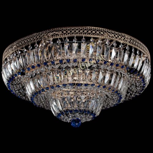 Люстра Двойное Кольцо Венеция синяя в Саратове Гусь Хрустальный