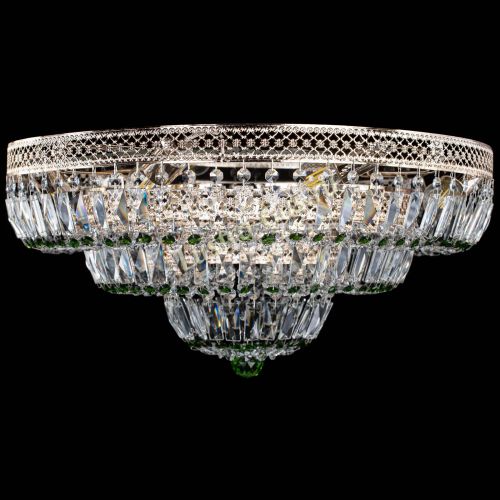 Люстра Двойное Кольцо Венеция зеленая в Саратове Гусь Хрустальный