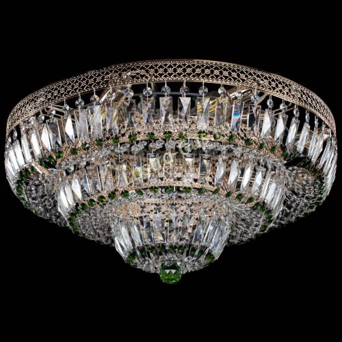 Люстра Двойное Кольцо Венеция зеленая в Саратове Гусь Хрустальный