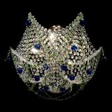 Люстра Элина №2 сине-зеленая в Саратове