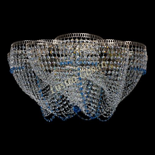 Люстра Есения голубая в Саратове Гусь Хрустальный