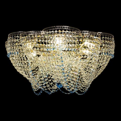 Люстра Есения голубая в Саратове Гусь Хрустальный