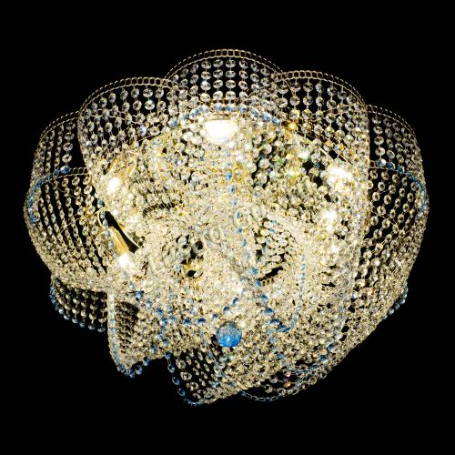 Люстра Есения голубая в Саратове Гусь Хрустальный