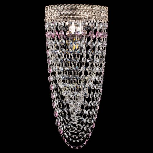 Люстра Флоренция №1 Водоворот розовая в Саратове Гусь Хрустальный