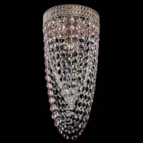 Люстра Флоренция №1 Водоворот розовая в Саратове Гусь Хрустальный