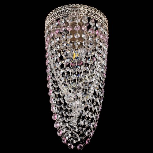 Люстра Флоренция №1 Водоворот розовая в Саратове Гусь Хрустальный