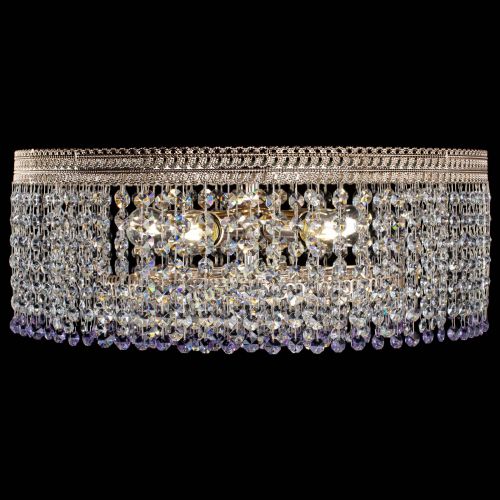 Люстра Флоренция капель оптикон фиолетовая в Саратове Гусь Хрустальный