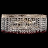 Люстра Флоренция капель оптикон красная в Саратове