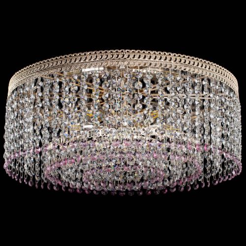 Люстра Флоренция капель оптикон розовая в Саратове Гусь Хрустальный