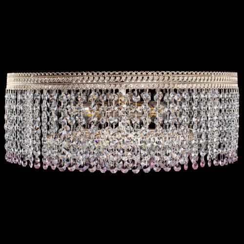 Люстра Флоренция капель оптикон розовая в Саратове Гусь Хрустальный