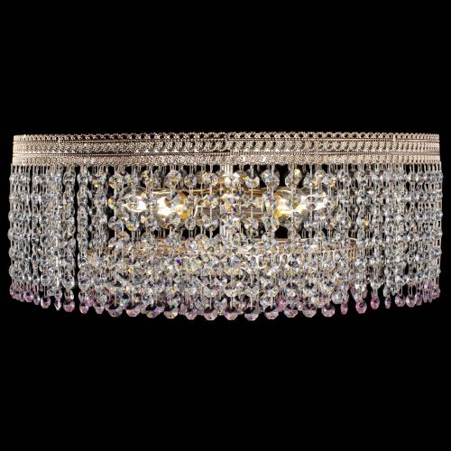 Люстра Флоренция капель оптикон розовая в Саратове Гусь Хрустальный