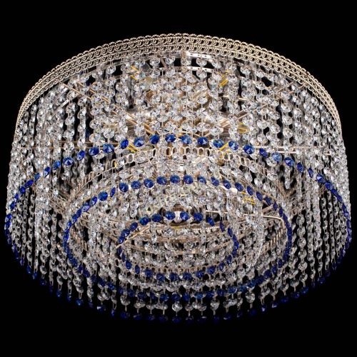 Люстра Флоренция капель оптикон синяя в Саратове Гусь Хрустальный