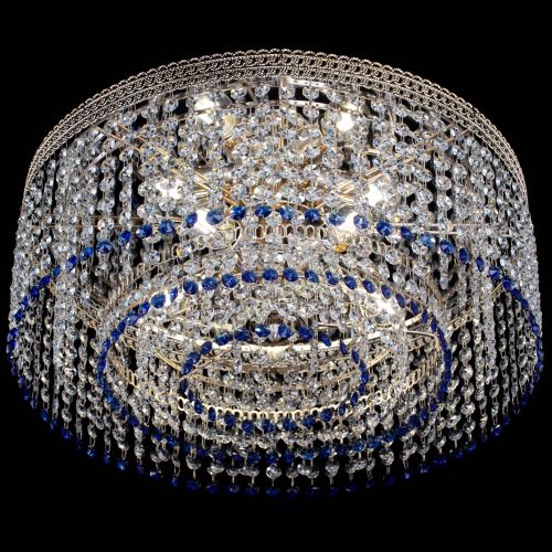 Люстра Флоренция капель оптикон синяя в Саратове Гусь Хрустальный