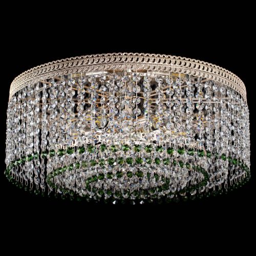 Люстра Флоренция капель оптикон зеленая в Саратове Гусь Хрустальный