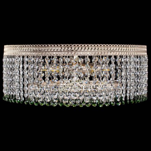 Люстра Флоренция капель оптикон зеленая в Саратове Гусь Хрустальный