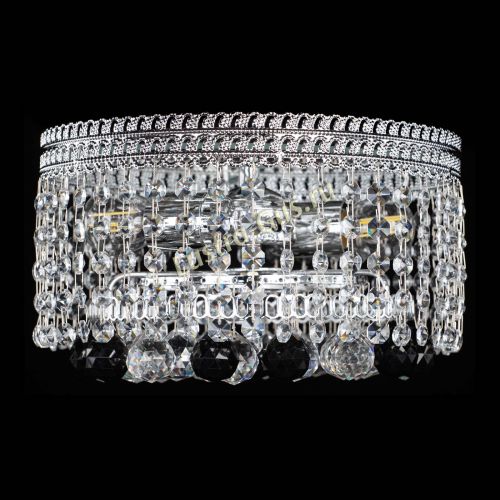 Люстра Флоренция шар №2 черная в Саратове Гусь Хрустальный