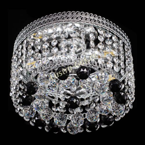 Люстра Флоренция шар №2 черная в Саратове Гусь Хрустальный