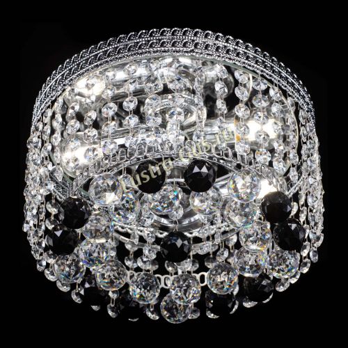 Люстра Флоренция шар №2 черная в Саратове Гусь Хрустальный