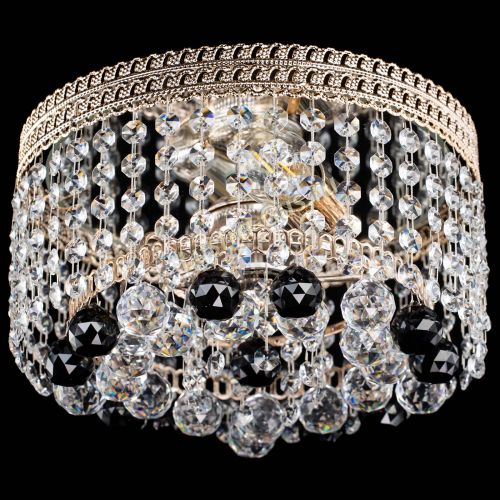 Люстра Флоренция шар №2 черная в Саратове Гусь Хрустальный